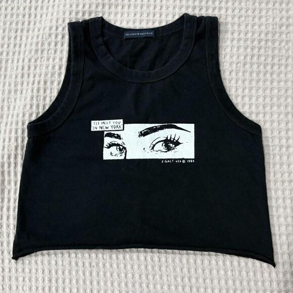 Brandy Melville Graphic Cropped Tank - Picture 1 of 4